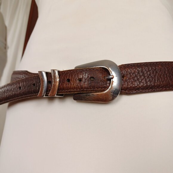 ORVIS Full Grain Bison Leather Belt, Men's/Unisex Size 38 - Picture 2 of 10